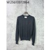 [사슬공장] 아미 FW23 레드 로고 자수 니트 다크 그레이