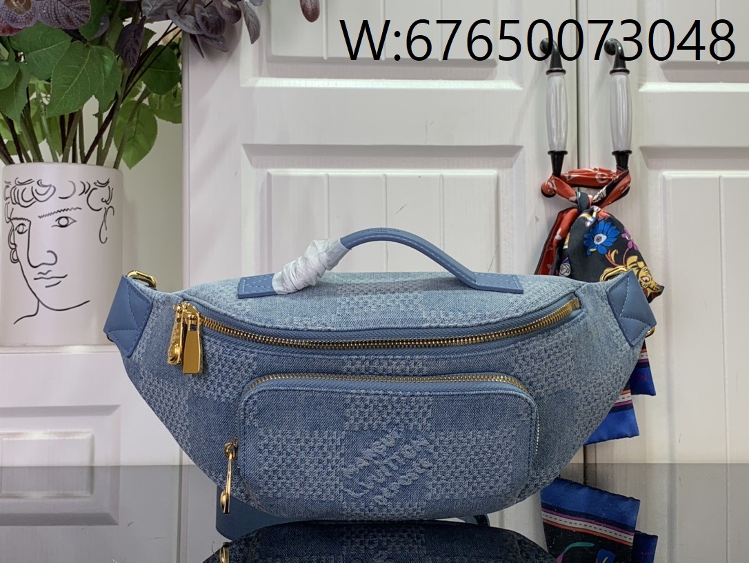 [88factory] 루이비통 러시 범백 N00205 15*8*30cm 데님 블루