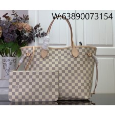 [88factory] 루이비통 네버풀 미디엄 N40604 28*14*31cm 다미에 화이트 베이지