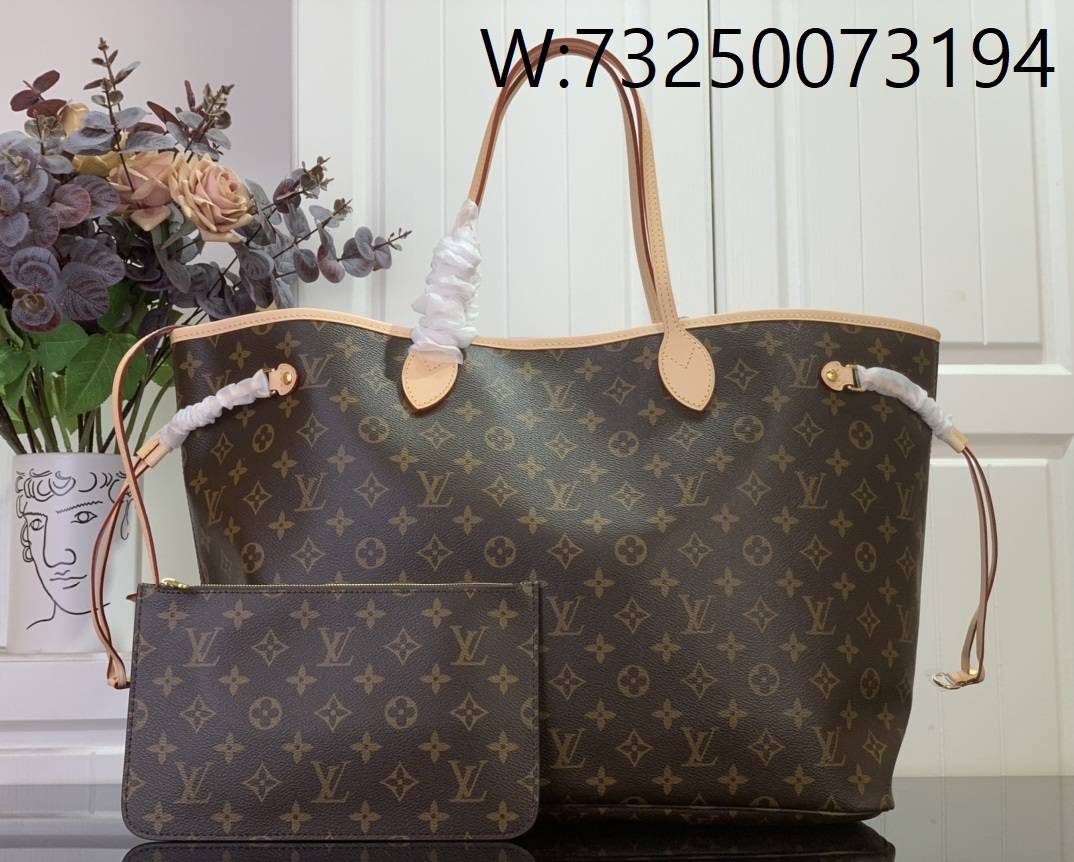 [88factory] 루이비통 네버풀 GM 라지 M46978 32*19*39cm 브라운 베이지
