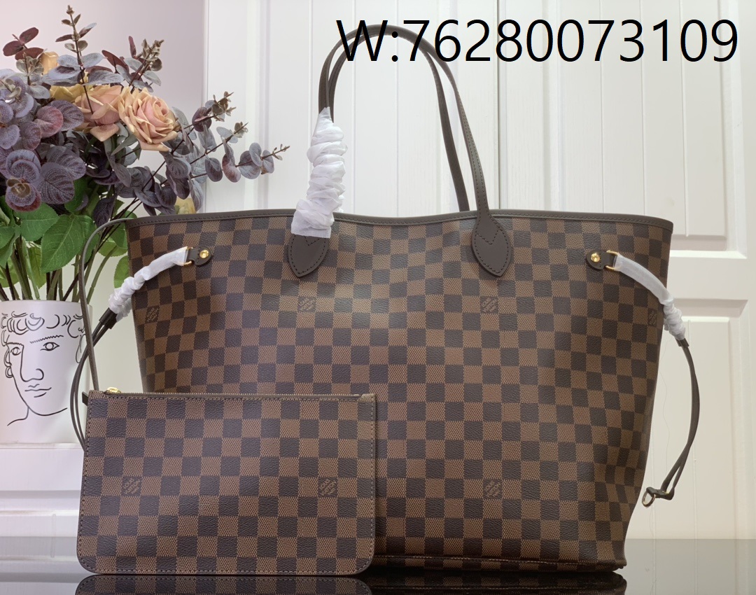 [88factory] 루이비통 네버풀 GM 라지 N40597 32*19*39cm 다미에 브라운 레드