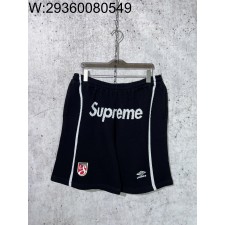 [사슬공장] 슈프림 x umbro SS25 위크9 모노그램 자카드 반바지 블랙