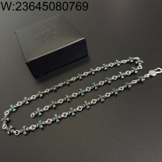 AGG 크롬하츠 플라워 십자가 목...