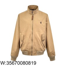 [잔디집2] 폴로 랄프로렌 Ralph Lauren 로고 자수 지퍼 자켓 카키