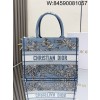 [JHL] 디올 북 토트 백 미듐 화이트 스카이 블루 M1296ZEZG M65E 36*28cm