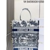 [JHL] 디올 북 토트 백 미듐 화이트 블루 M1296ZEZG 36*28cm