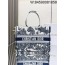 [JHL] 디올 북 토트 백 미듐 화이트 블루 M1296ZEZG 36*28cm