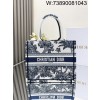 [JHL] 디올 북 토트 백 스몰 화이트 블루 M1296ZEZG 26.5*21*14cm
