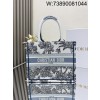 [JHL] 디올 북 토트 백 스몰 화이트 M1296ZEZG 26.5*21*14cm