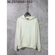 [사슬공장] 루이비통 엠보 LV 로고 단색 후드티 화이트