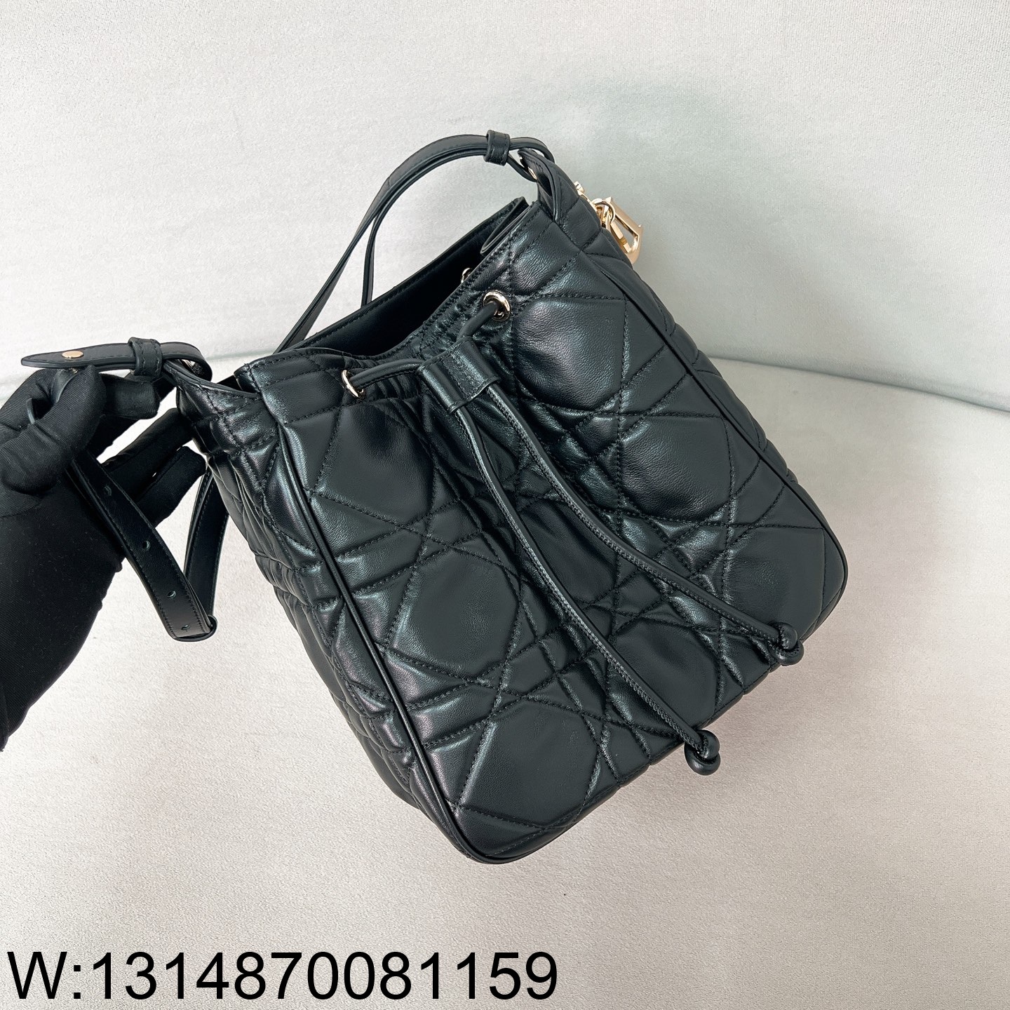 [JHL] 디올 디 모션 버킷백 까나쥬 M2852ONWP M900 23*24*13cm 블랙