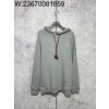 [사슬공장] 로에베 SS25 로고 자수 단색 후드티 그레이