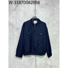 [사슬공장] 미우미우 24FW 모노그램 양털 카고 자켓 네이비