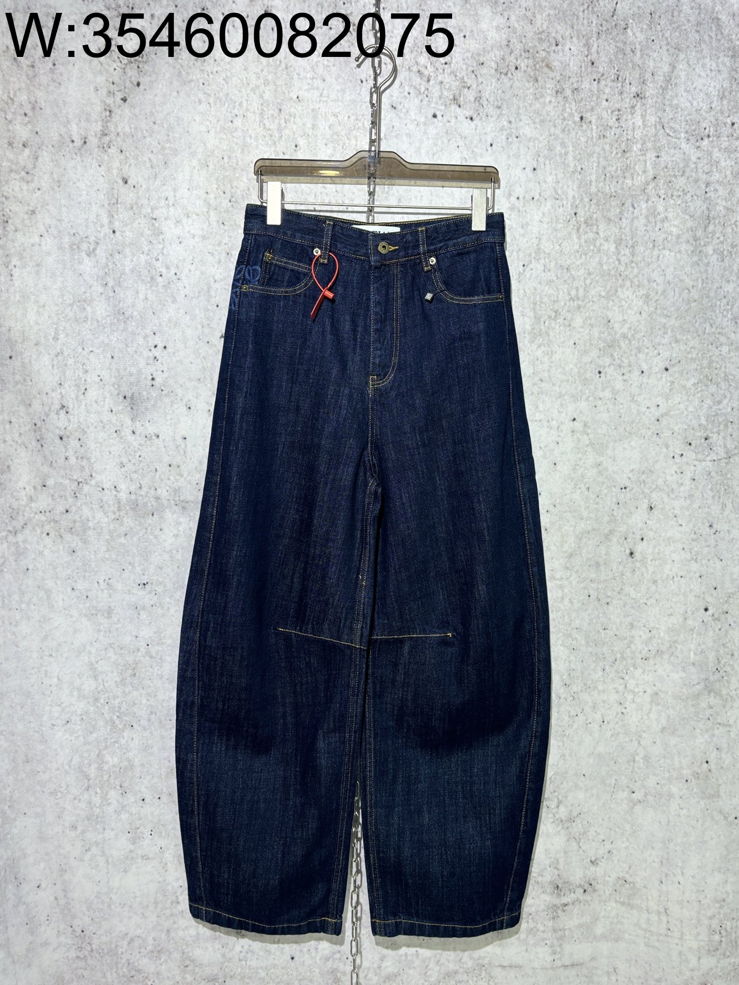 [사슬공장] 로에베 SS25 아나그램 청바지 다크 블루