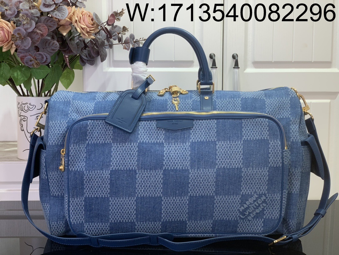 [88factory] 루이비통 키폴 카고 50 데님 N00197 23*29*52cm 블루