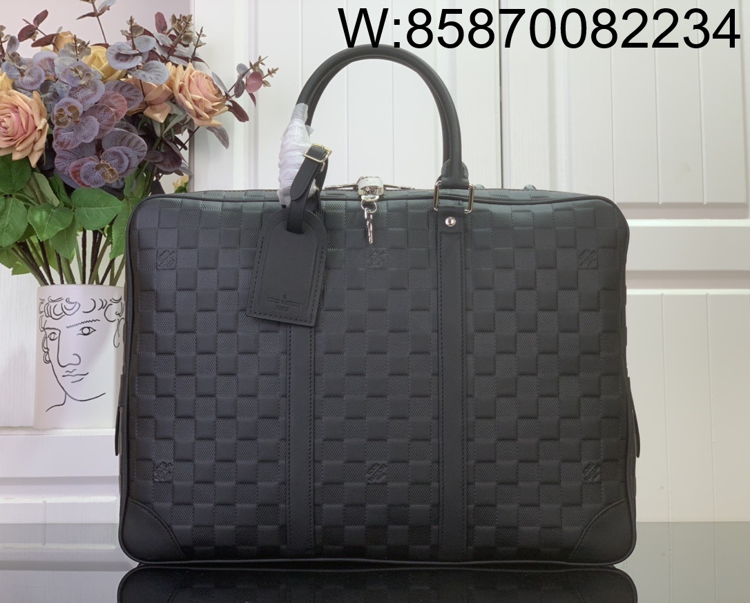 [88factory] 루이비통 포르트 도큐멍 보야주 다미에 N41146 41*31*7cm 블랙