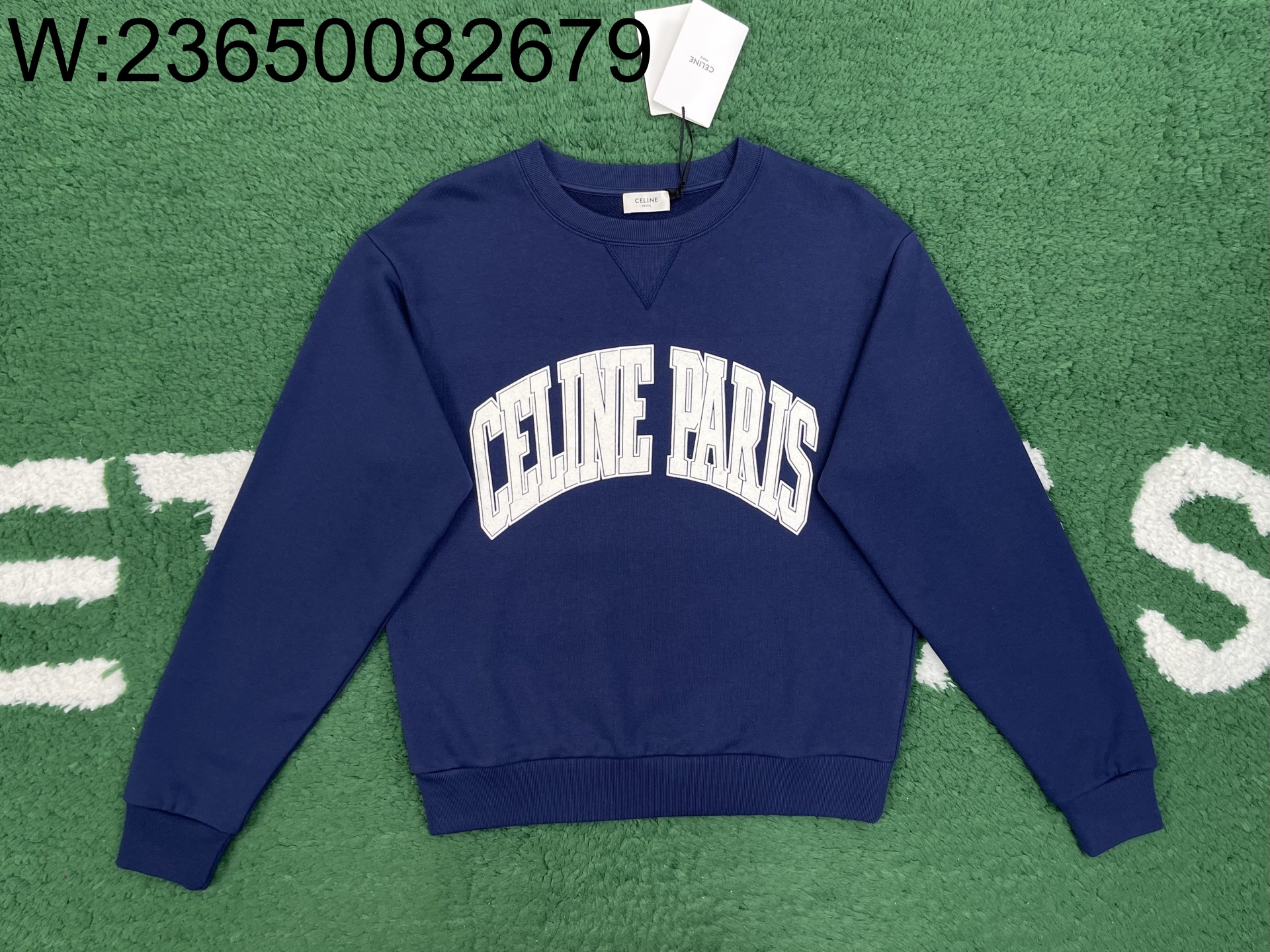 [잔디집1] 셀린느 FW24 점보 모노그램 맨투맨 네이비