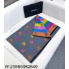 AGG 샤넬 멀티컬러 CC로고 스트라이프 스카프 180*70cm 그레이