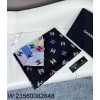 AGG 샤넬 멀티컬러 CC로고 스트라이프 스카프 180*70cm 블랙