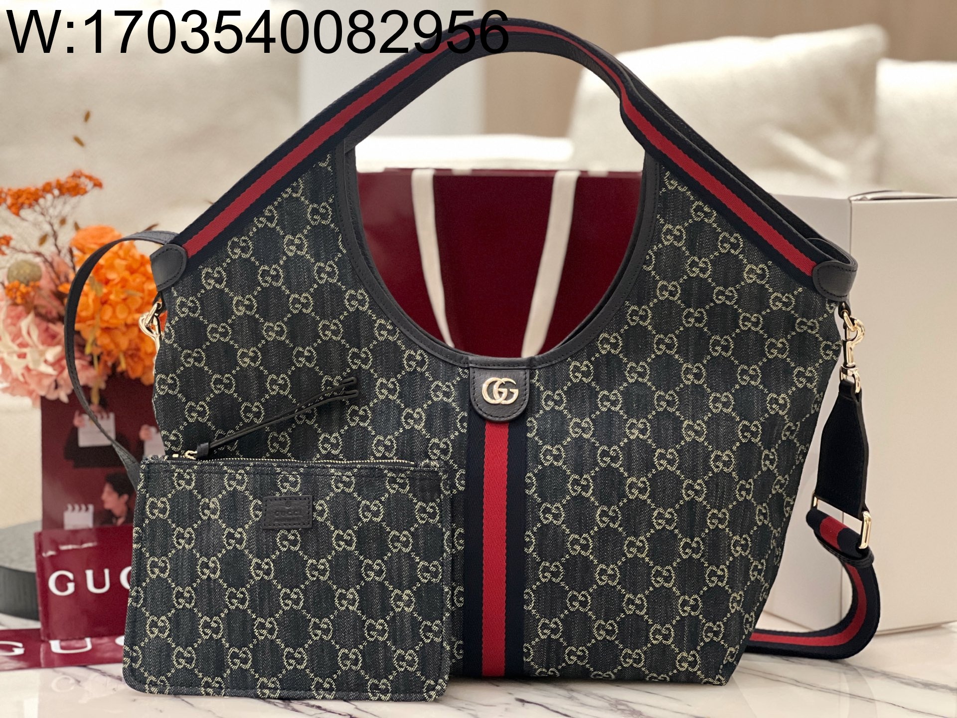 [JHL] 구찌 GG 질리오 라지 토트백 853972 50*47*14cm 블랙