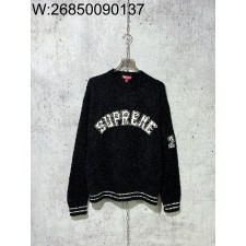 [사슬공장] 스프림 SS25 위크5 Textured Arc Sweater 니트 블랙