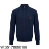 [잔디집2] 폴로 랄프로렌 Ralph Lauren 자카드 순색 반지퍼 니트 네이비