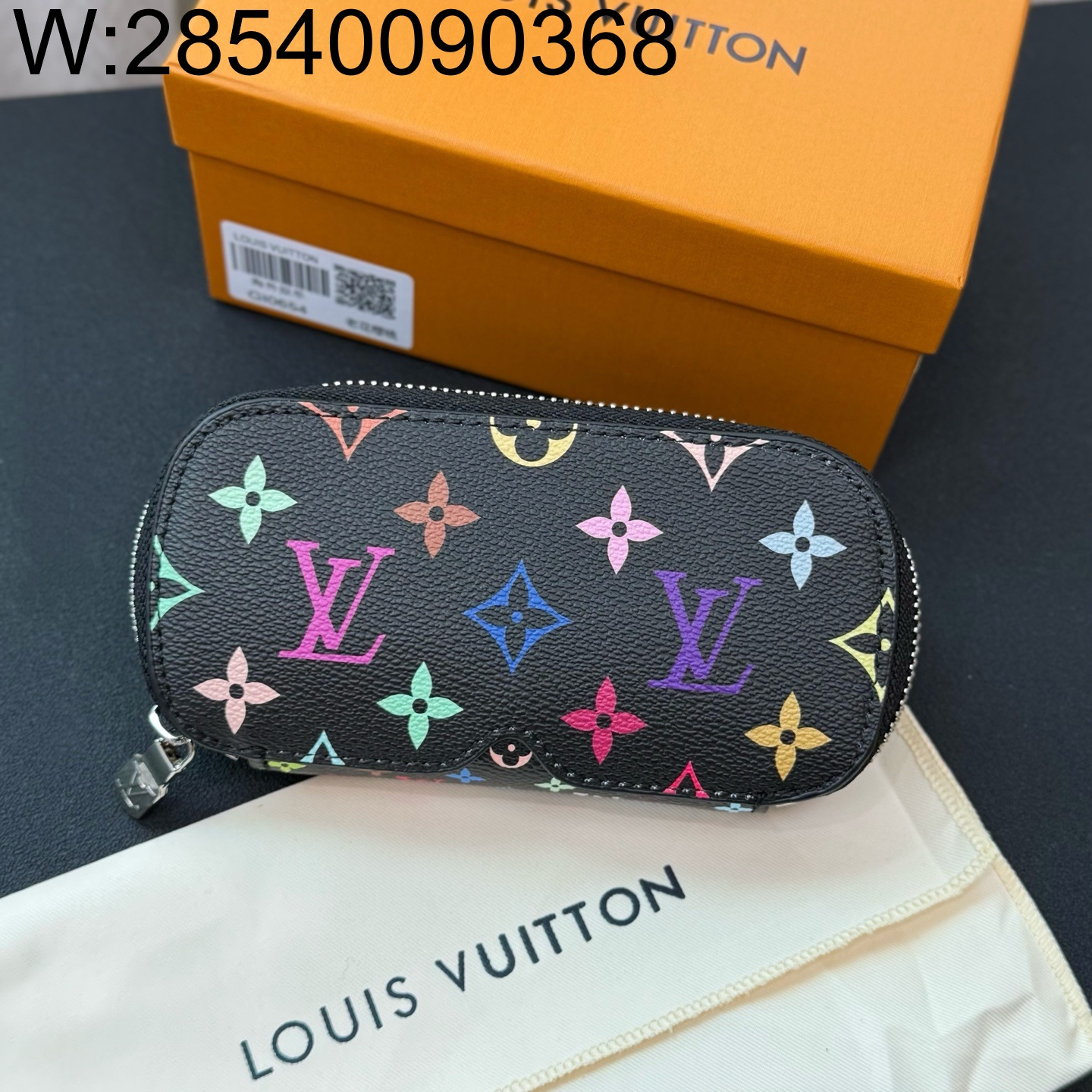 [88factory] 루이비통 LV x TM 모노그램 멀티컬러 선글라스 파우치 GI1287 블랙