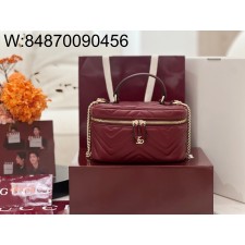 [JHL] 구찌 GG 레더 코스메틱 가방 19*11.5*9cm 와인