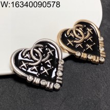 AGG 샤넬 CC로고 하트 브로치 2컬러