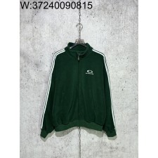 [사슬공장] 발렌시아가 SS25 루프 스포츠 아이콘 집업 자켓 그린