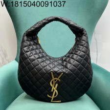 Pomegrante 생로랑 퀼팅 나파 소재 ICARE 호보 백 858160 44*30*7cm 블랙