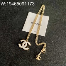 AGG 샤넬 빈티지 각인 CC로고 펜던트 목걸이 아이보리