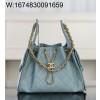 [JD] 샤넬 25 스몰 핸드백 그레인드 카프스킨 골드 메탈 스카이 블루 30*26*14cm