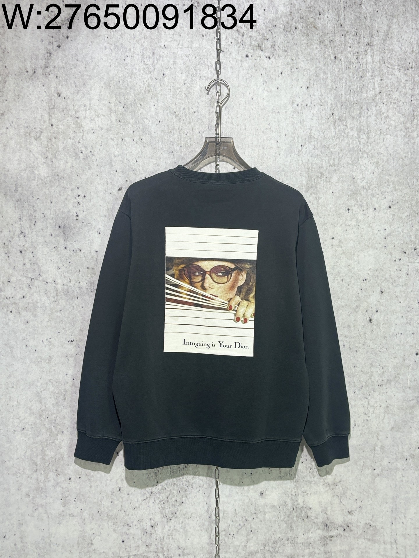 [사슬공장] 디올 Heritage 헤리티지 맨투맨 블랙