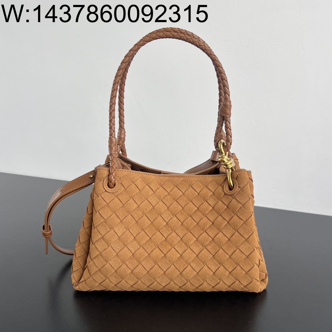 징 팩토리 보테가베네타 파라슈트 835921 29.5*18.5*17.5cm 브라운 스웨이드