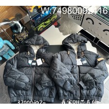 V공장 루이비통 올 오버 로고 털 코튼 점퍼 블랙