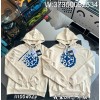 V공장 루이비통 동그라미 블루 모노그램 후드티 베이지
