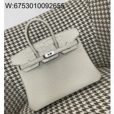 [장인의집] 에르메스 버킨 25 아이보리 은장 togo 타치 이음
