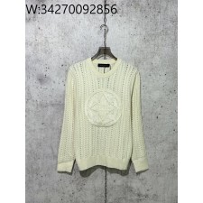 [사슬공장] 루이비통 점보 플라워 로고 자카드 니트 아이보리