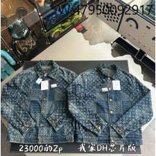 V공장 루이비통 니고 다미에 이음 데님 자켓 블루