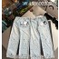 V공장 루이비통 Tyler 24FW 모노그래 청바지 라이트 블루