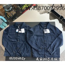 V공장 루이비통 가먼트 다이드 데님 타입 트러커 재킷 자켓 다크 네이비 1AHUY6