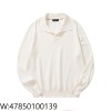 [흰] 로로 피아나 Loro Piana 베이직 단색 양털 긴팔 카라티 / 긴팔티 / 폴로 / 폴로티 아이보리