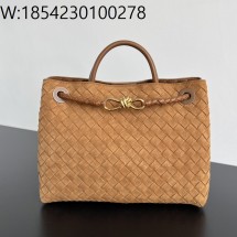 징 팩토리 보테가베네타 미디움 안디아모 743572 32.5*25*11cm 브라운 스웨이드