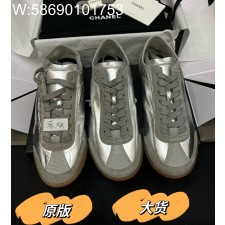 [DXJ] 샤넬 24B 독일군 스니커즈 실버