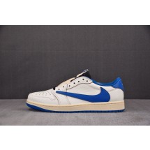 【FK】조던 1 x 트래비스 스캇 x 프라그먼트 레트로 로우 OG SP 세일 밀리터리 블루 DM7866-104