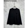 [사슬공장] 크롬하츠 FW25 검정 십자가 9분소매 긴팔티 블랙