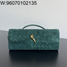 징 팩토리 보테가베네타 안디아모 클러치 741511 31*13*3cm 초록색 스웨이드