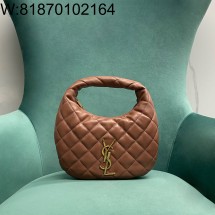 Pomegrante 생로랑 퀼팅 스웨이드 소재 ICARINO 851689 17*3*13cm 라이트 대추색