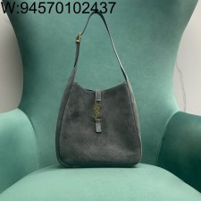 Pomegrante 생로랑 스웨이드 소재의 LE 5 A 7 소프트 스몰백 713938 22*9.5*21.5cm 그레이